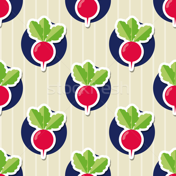 radish pattern. Seamless texture with ripe radishes Stock photo © LittleCuckoo