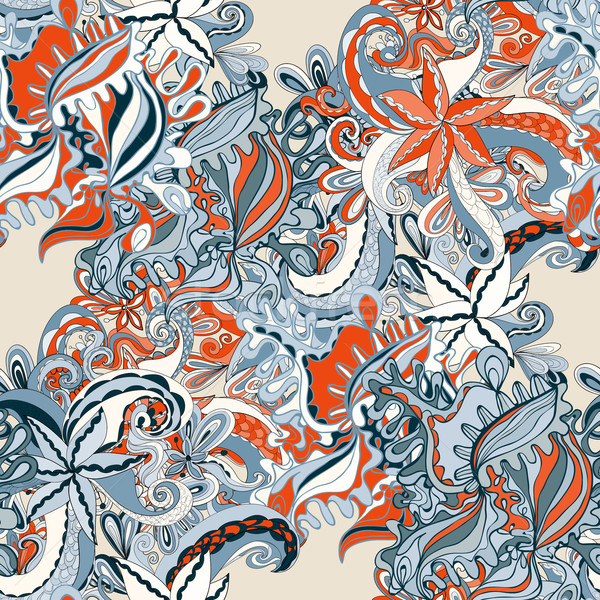 Abstract seamless hand-drawn pattern. Stock photo © LittleCuckoo