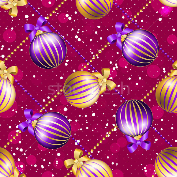 Neujahr Muster Ball Weihnachten Tapete Bogen Stock foto © LittleCuckoo