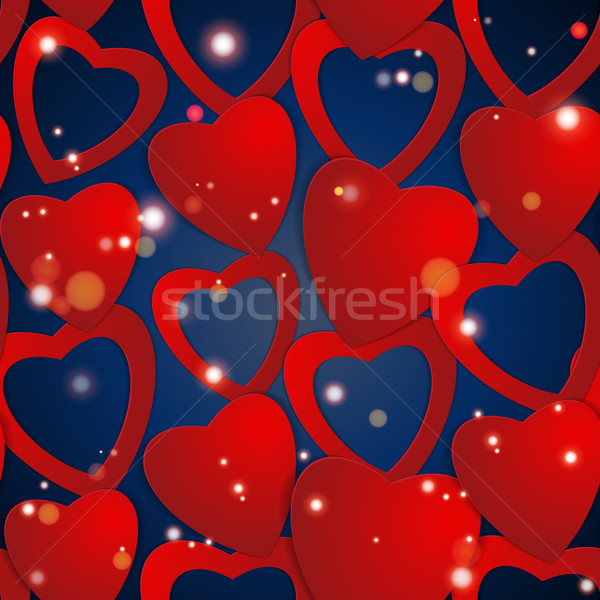 Valentines day. Abstract paper hearts. Love. Valentine background with hearts Stock photo © LittleCuckoo