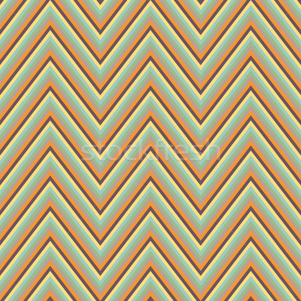 Abstract senza soluzione di continuità retro zig-zag ornamento pattern Foto d'archivio © LittleCuckoo