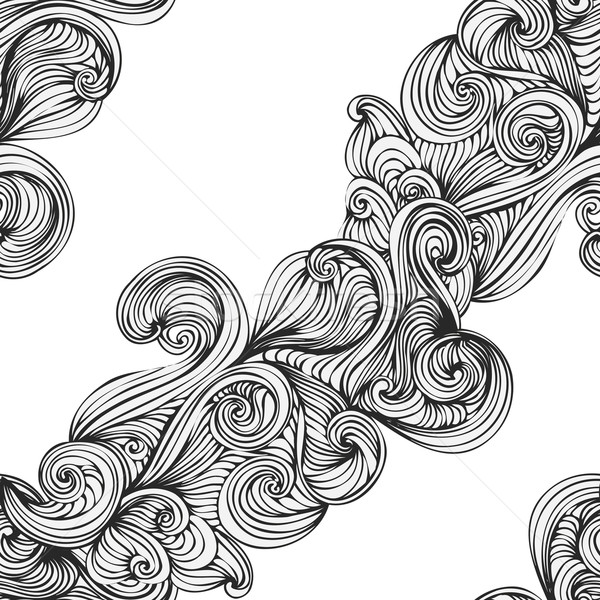 Foto d'archivio: Abstract · onda · pattern · senza · soluzione · di · continuità · texture · mare
