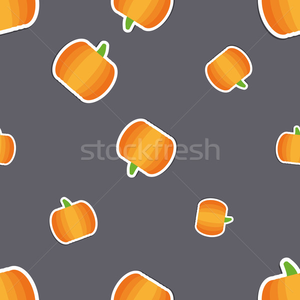 pumpkin pattern. Seamless texture with ripe pumpkins Stock photo © LittleCuckoo