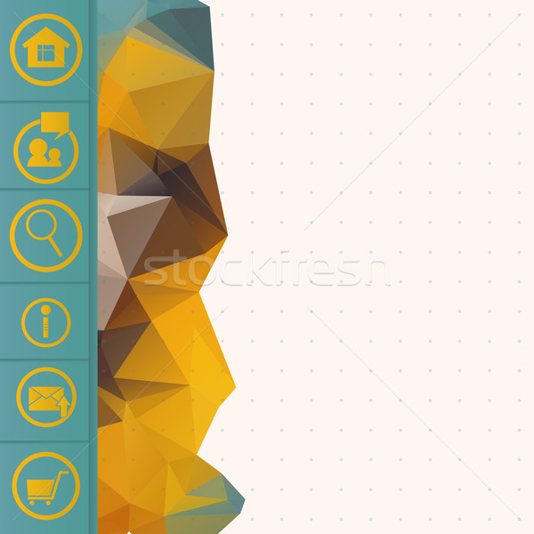 triangle and web button Stock photo © LittleCuckoo