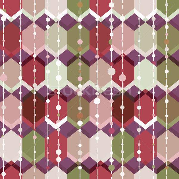 Geometri vektör model süs Stok fotoğraf © LittleCuckoo