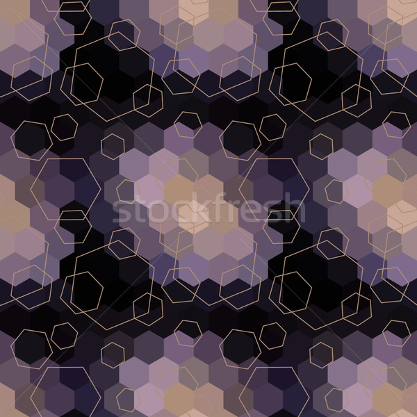 Geometric seamless hexagon abstract background Stock photo © LittleCuckoo