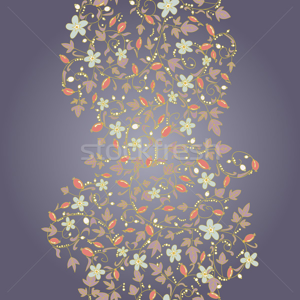 barberry pattern. seamless floral texture with berries Stock photo © LittleCuckoo