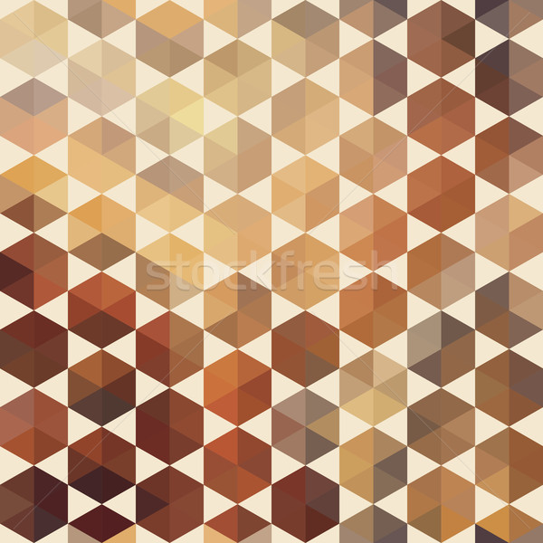 Retro pattern of geometric hexagon shapes Stock photo © LittleCuckoo