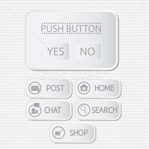 web interface with button. menu template Stock photo © LittleCuckoo