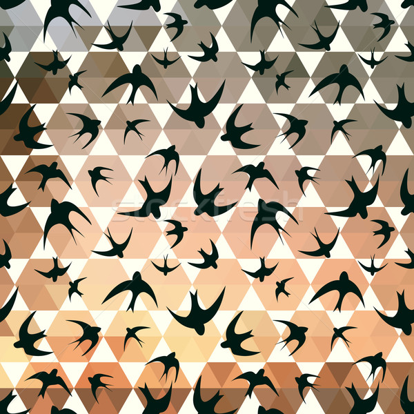 swallow and hexagons Stock photo © LittleCuckoo