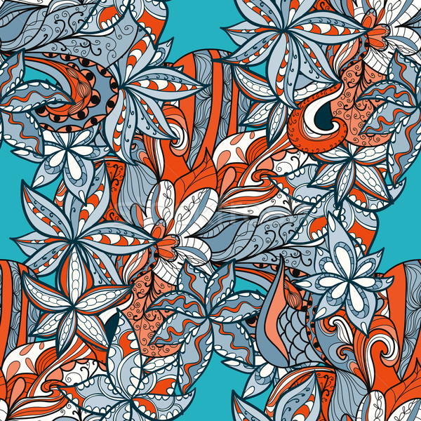 Abstract seamless hand-drawn pattern. Stock photo © LittleCuckoo