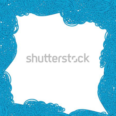 Seamless wave hand-drawn pattern, waves background.Can be used for wallpaper Stock photo © LittleCuckoo