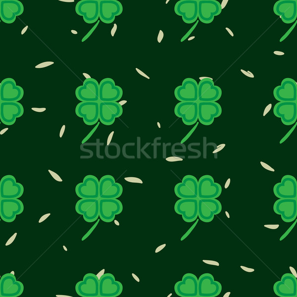 Zi model verde trifoi fara sudura vector Imagine de stoc © LittleCuckoo