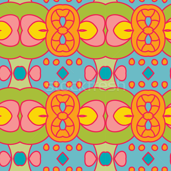 Abstrakten Ornament Muster Kaleidoskop Wirkung Stock foto © LittleCuckoo