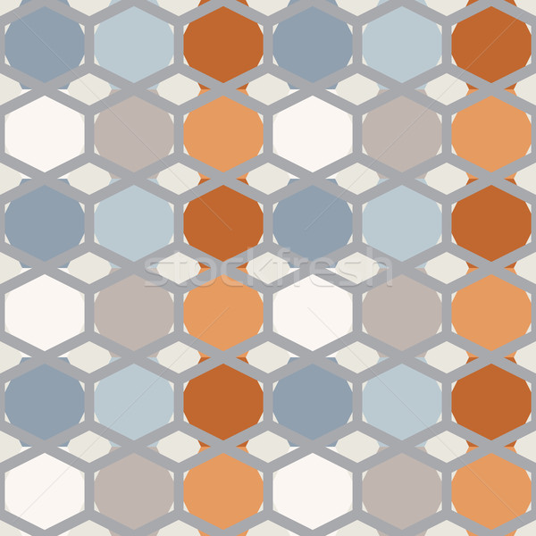 geometry hexagonal vector seamless pattern.   Stock photo © LittleCuckoo