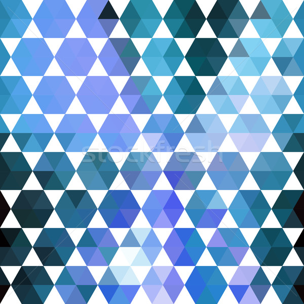 Retro blue pattern of geometric shapes Stock photo © LittleCuckoo
