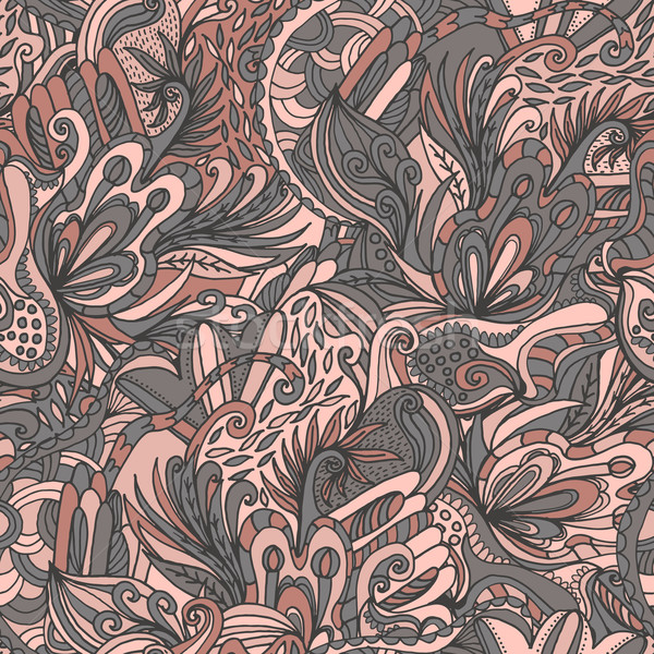 Abstract golf patroon flora doodle Stockfoto © LittleCuckoo