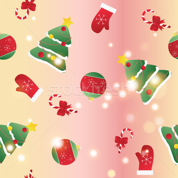 Nieuwjaar oneindig christmas sjabloon patroon Stockfoto © LittleCuckoo