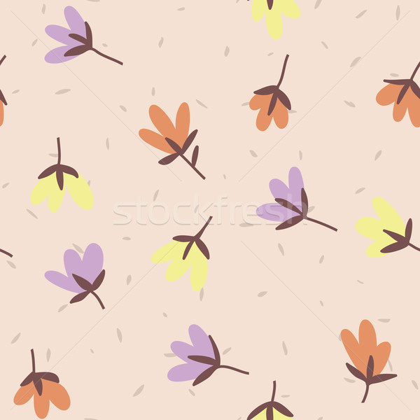 花柄 春 ベクトル いたずら書き フローラル パターン ストックフォト © LittleCuckoo
