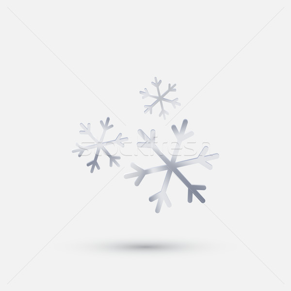 steel icon,  snow Stock photo © LittleCuckoo