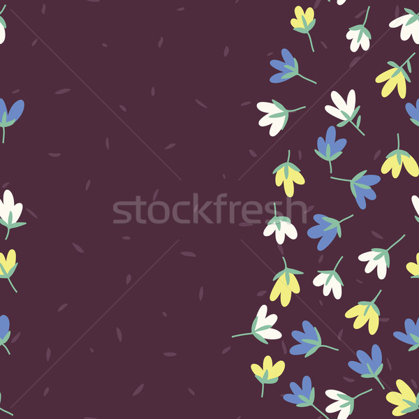 Modello di fiore primavera vettore doodle floreale pattern Foto d'archivio © LittleCuckoo