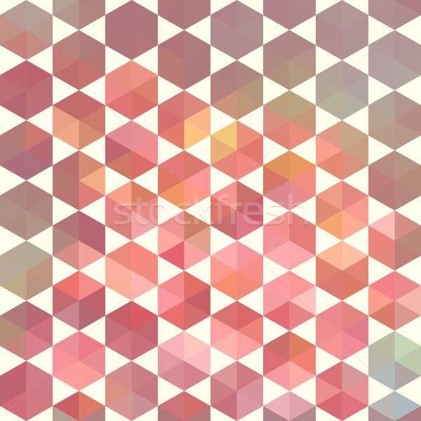 Retro pattern of geometric hexagon shapes Stock photo © LittleCuckoo