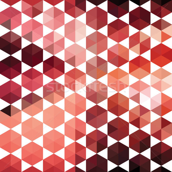 レトロなパターン 幾何学的な 六角形 パターン カラフル ストックフォト © LittleCuckoo