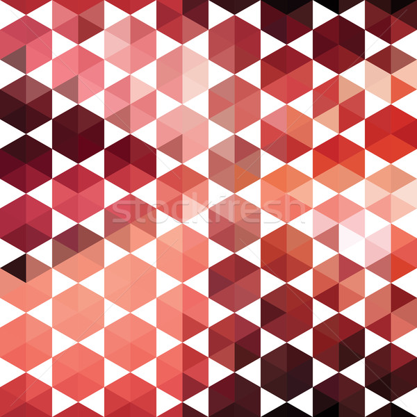 Modello retrò geometrica forme esagono pattern colorato Foto d'archivio © LittleCuckoo