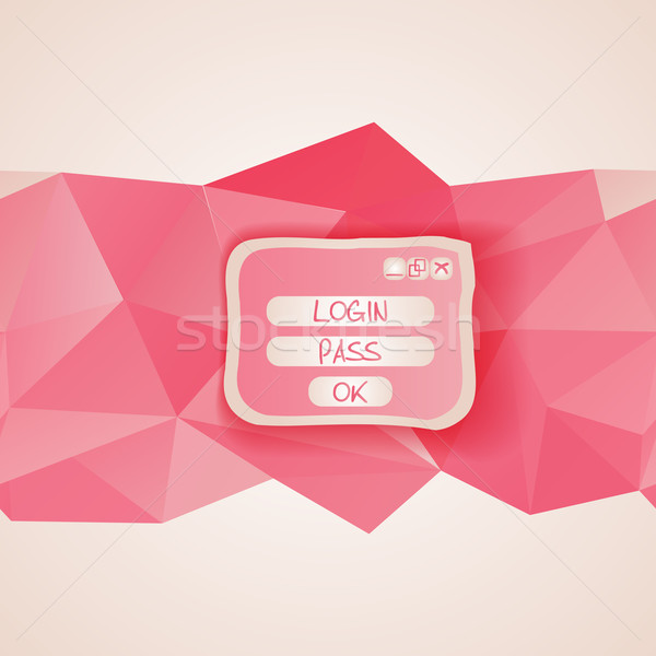 web interface with button. menu template Stock photo © LittleCuckoo
