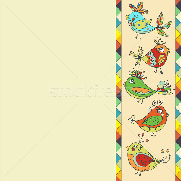 Aves loro loros aves espacio texto Foto stock © LittleCuckoo