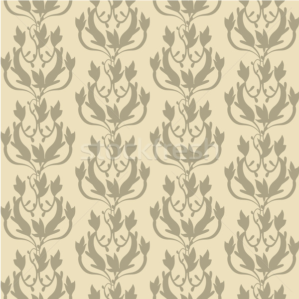beige floral wallpaper Stock photo © LittleCuckoo
