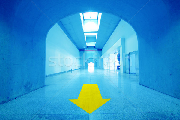 Abstrato arquitetura túnel arquitetura moderna espaço parede Foto stock © liufuyu