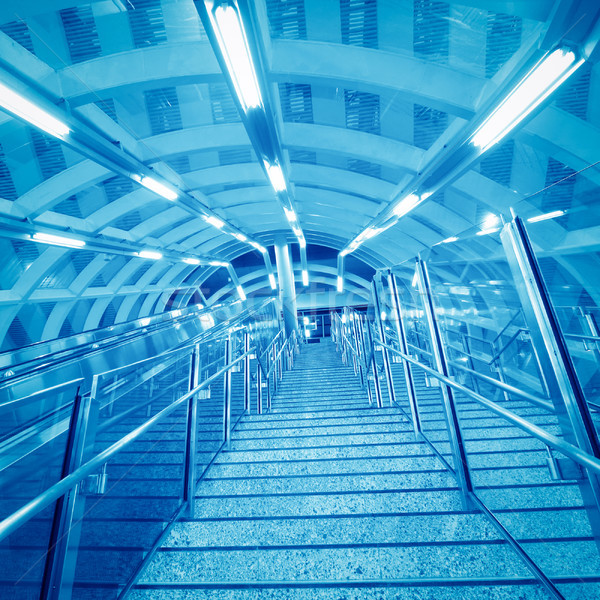 Corrimano ascensore moderno internazionali aeroporto interni Foto d'archivio © liufuyu