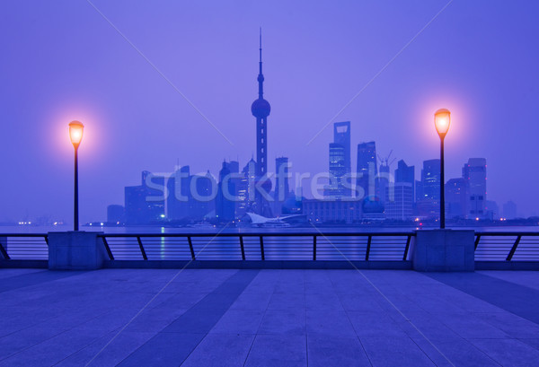 Shanghai stock foto bella notte view Foto d'archivio © liufuyu
