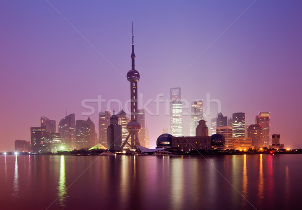 Shanghai stock foto bella notte view Foto d'archivio © liufuyu