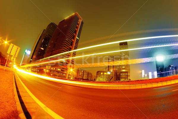 Luce edificio moderno città cielo abstract strada Foto d'archivio © liufuyu