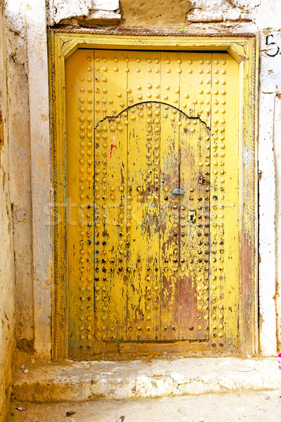 historical in  antique building door yellow Stock photo © lkpro