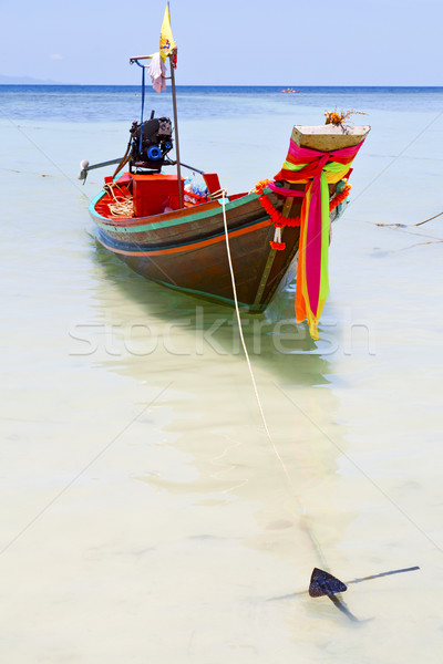anchor thailand   kho tao bay asia isle blue  Stock photo © lkpro