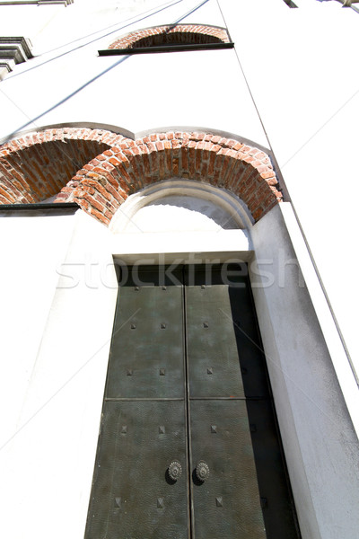 caiello    knocker in a  door curch  closed wood italy  lombardy Stock photo © lkpro