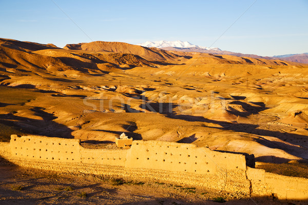 Stok fotoğraf: Tepe · Afrika · Fas · eski · tarihsel · köy