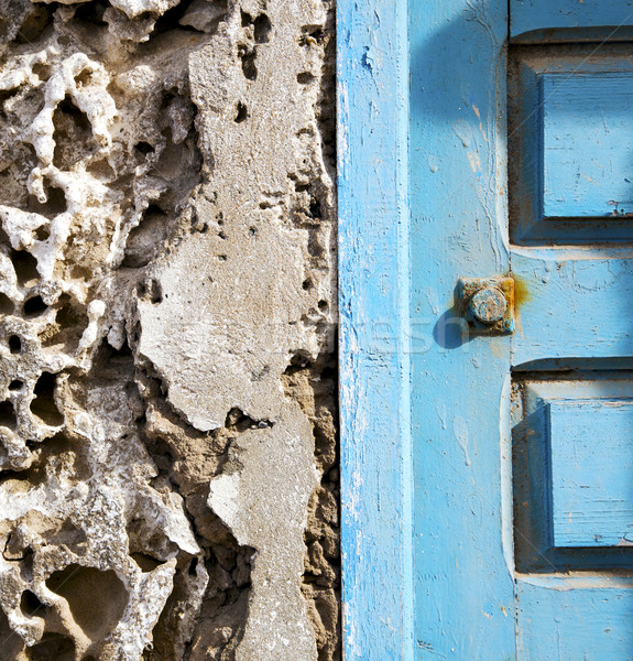 Konkrete Wand Afrika Altholz Fassade home Stock foto © lkpro