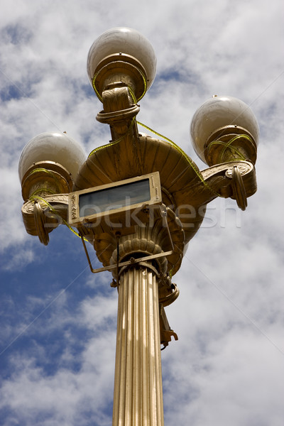 gold street lamp Stock photo © lkpro