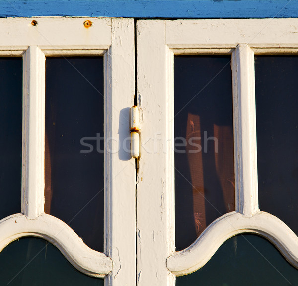 Fenster Marokko Afrika alten Bau Ziegel Stock foto © lkpro