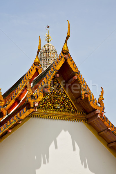 asia    in  bangkok sunny  temple      and  colors     mosaic Stock photo © lkpro