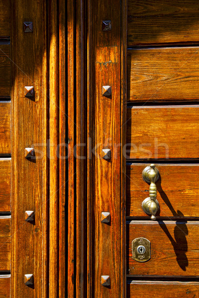 abstract  rusty brass brown knocker olgiate olona varese italy Stock photo © lkpro