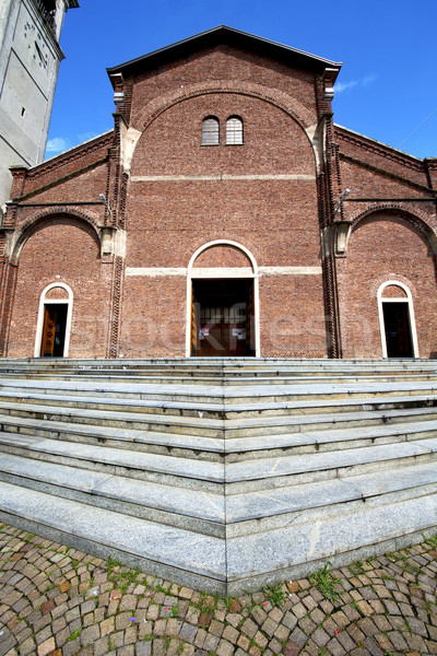 Alten Kirchturm Bürgersteig Italien Kirche geschlossen Stock foto © lkpro