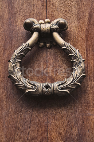 Cuivre brun porte vérone Italie bois [[stock_photo]] © lkpro