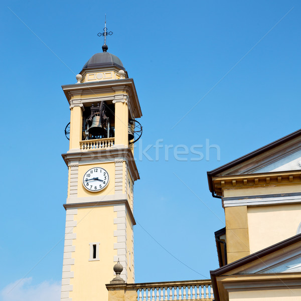 ancien clock tower in italy europe old  stone and bell Stock photo © lkpro