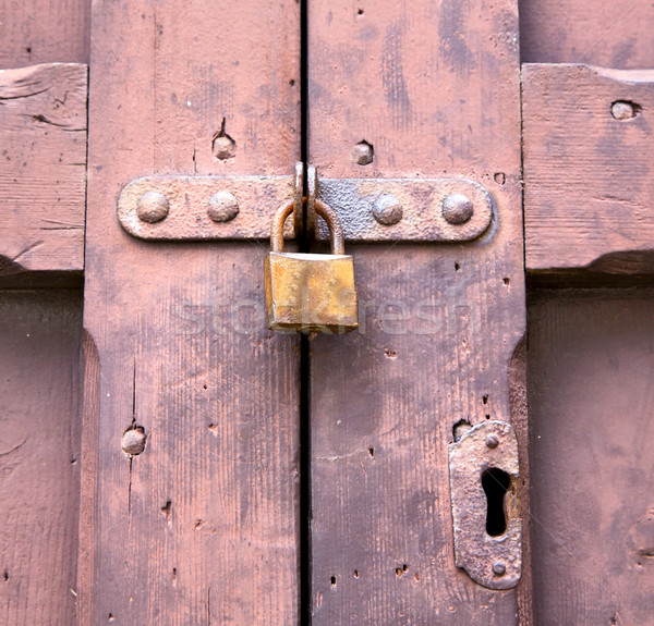 abstract  padlock rusty  crenna gallarate varese italy Stock photo © lkpro