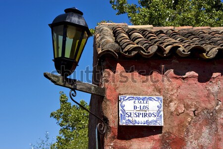 street lamp and a wall in colonia  Stock photo © lkpro